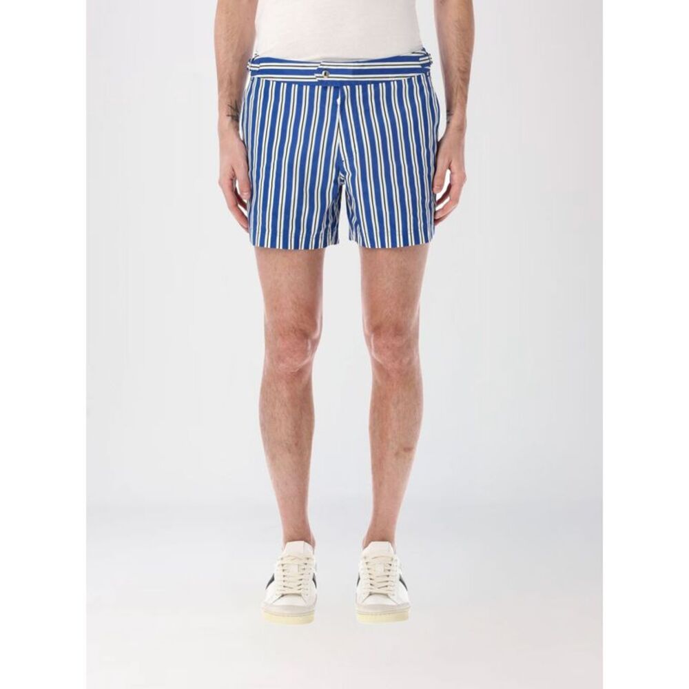 Tom Ford Men Striped Polyester Swimsuit Tom Ford